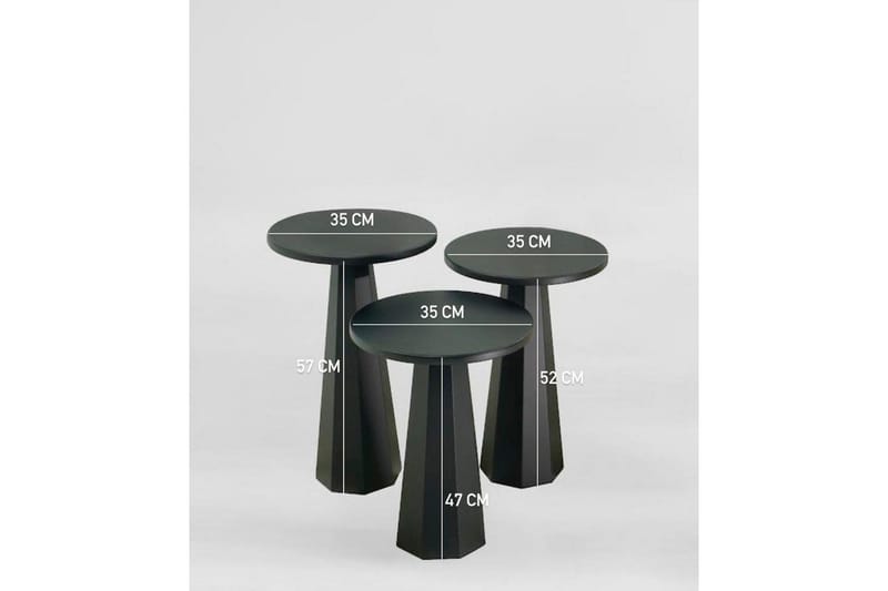 Miu Satsbord 35 cm - Svart - Möbler - Bord & matgrupp - Avlastningsbord & sidobord - Satsbord