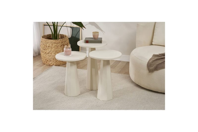 Miu Satsbord 35 cm - Vit - Möbler - Bord & matgrupp - Avlastningsbord & sidobord - Satsbord