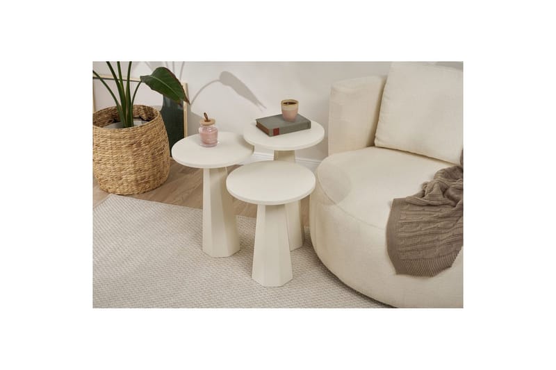 Miu Satsbord 35 cm - Vit - Möbler - Bord & matgrupp - Avlastningsbord & sidobord - Satsbord