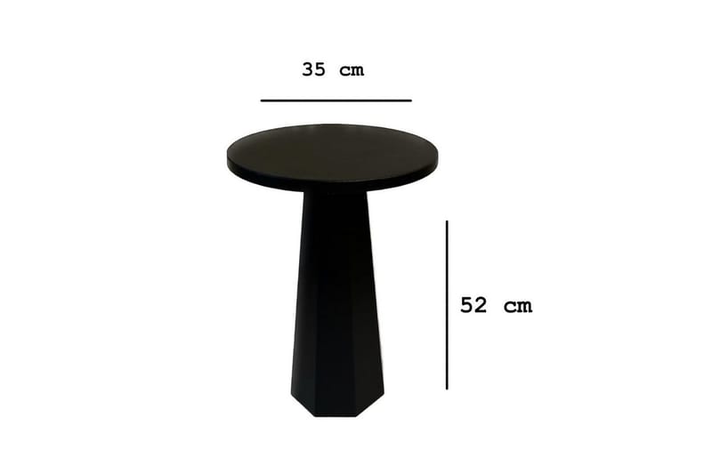 Miu Sidobord 35 cm - Svart - Möbler - Bord & matgrupp - Avlastningsbord & sidobord - Lampbord & sidobord