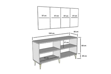 Miyuki Konsollbord 150 cm - Vit - Möbler - Bord & matgrupp - Avlastningsbord & sidobord - Konsolbord & hallbord