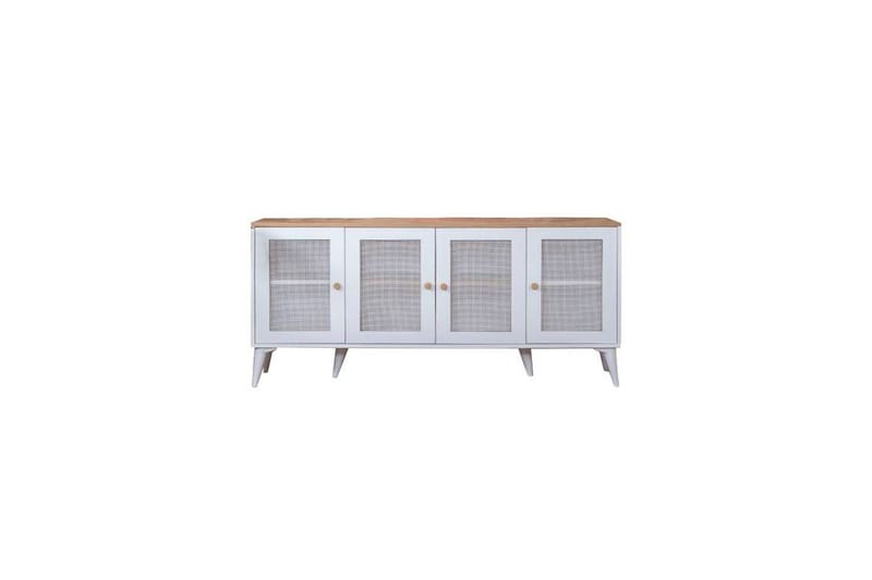 Mjudi Konsollbord 80 cm - Mediumfärgat trä/Vit - Möbler - Bord & matgrupp - Avlastningsbord & sidobord - Konsolbord & hallbord