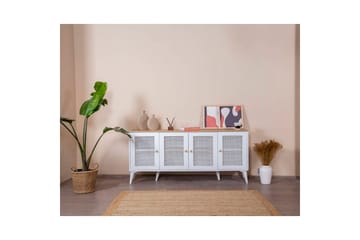 Mjudi Konsollbord 80 cm - Mediumfärgat trä/Vit - Möbler - Bord & matgrupp - Avlastningsbord & sidobord - Konsolbord & hallbord