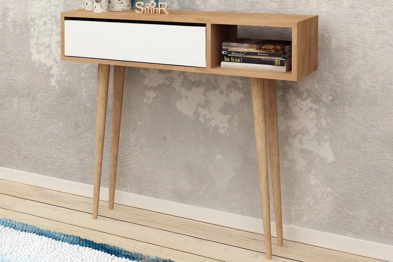 Mod Design Avlastningsbord - Ek/Vit - Möbler - Bord & matgrupp - Avlastningsbord & sidobord - Konsolbord & hallbord