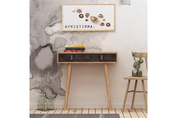 Mod Design Avlastningsbord Läderbeslag - Grå/Trä - Möbler - Bord & matgrupp - Avlastningsbord & sidobord - Konsolbord & hallbord
