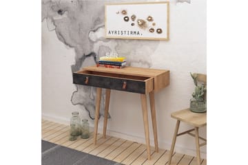 Mod Design Avlastningsbord Läderbeslag - Grå/Trä - Möbler - Bord & matgrupp - Avlastningsbord & sidobord - Konsolbord & hallbord