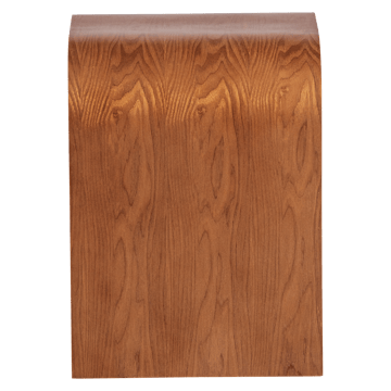 Momo Runt Retro Sängbord & Nattduksbord 40 cm i Trä med Valnötsutseende, Förvaring med Låda - Brun - Möbler - Bord & matgrupp - Avlastningsbord & sidobord - Sängbord & nattduksbord