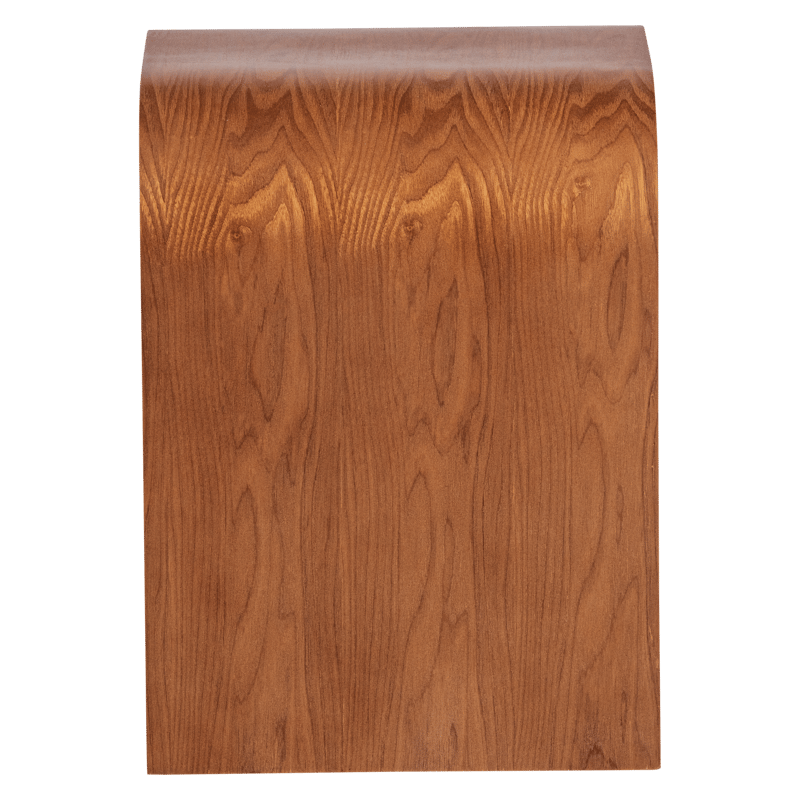 Momo Runt Retro Sängbord & Nattduksbord 40 cm i Trä med Valnötsutseende, Förvaring med Låda - Brun - Möbler - Bord & matgrupp - Avlastningsbord & sidobord - Sängbord & nattduksbord