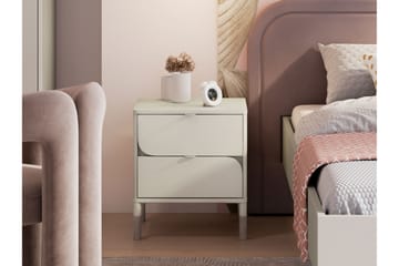 Monfort Sängbord 46 cm - Beige - Möbler - Bord & matgrupp - Avlastningsbord & sidobord - Sängbord & nattduksbord