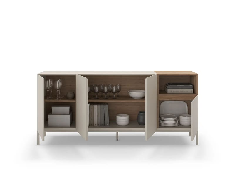 Morlen Konsol 180x80x41,8 cm - Santstone och naturlig ek - Möbler - Bord & matgrupp - Avlastningsbord & sidobord - Konsolbord & hallbord