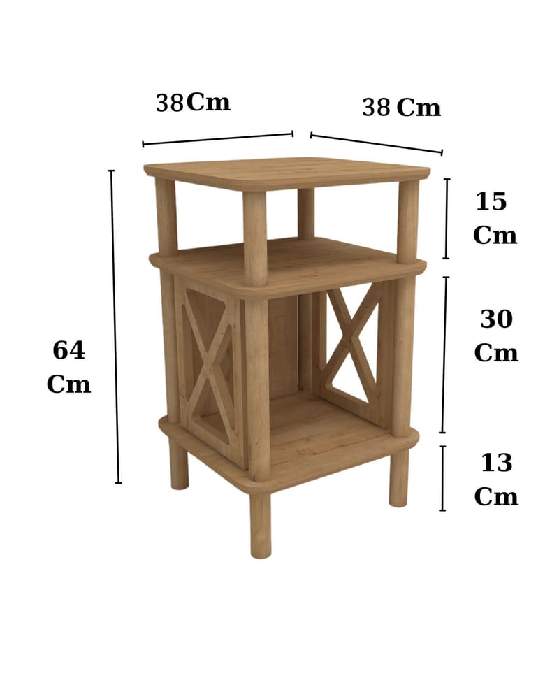 Mumira Sidobord 38 cm - Ek - Möbler - Bord & matgrupp - Avlastningsbord & sidobord - Brickbord & småbord