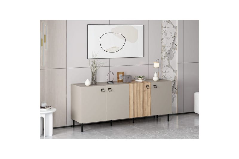 Munetaka Konsollbord 180 cm - Guld/Sand - Möbler - Bord & matgrupp - Avlastningsbord & sidobord - Konsolbord & hallbord