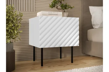 Munkedal Sängbord 47 cm - Vit - Möbler - Bord & matgrupp - Avlastningsbord & sidobord - Sängbord & nattduksbord