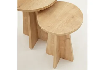 Munne Satsbord - Ek - Möbler - Bord & matgrupp - Avlastningsbord & sidobord - Satsbord