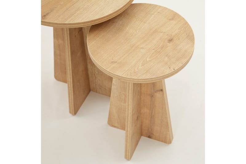 Munne Satsbord - Ek - Möbler - Bord & matgrupp - Avlastningsbord & sidobord - Satsbord