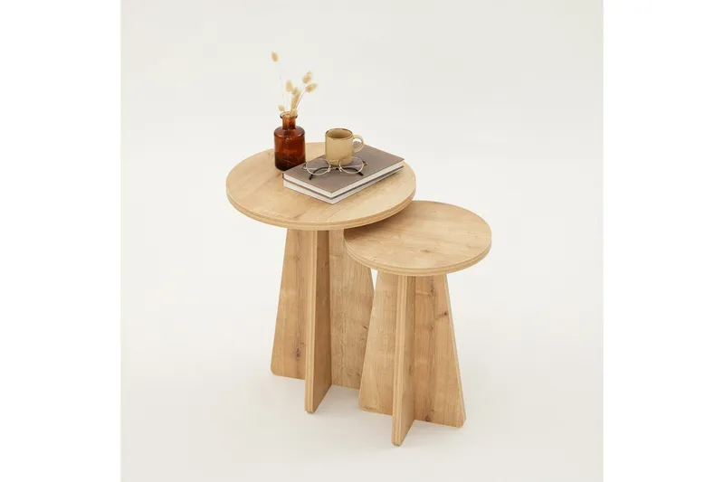 Munne Satsbord - Ek - Möbler - Bord & matgrupp - Avlastningsbord & sidobord - Satsbord