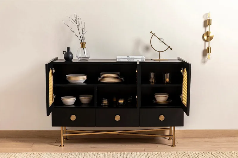 Munny Konsollbord 123 cm - Svart - Förvaring - Förvaringsmöbler - Sideboard & skänk