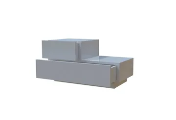 Mutki Nattduksbord 70x35x38,3 cm - Vit - Möbler - Bord & matgrupp - Avlastningsbord & sidobord - Sängbord & nattduksbord