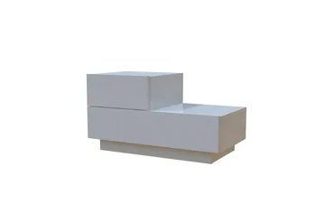 Mutki Nattduksbord 70x35x38,3 cm - Vit - Möbler - Bord & matgrupp - Avlastningsbord & sidobord - Sängbord & nattduksbord