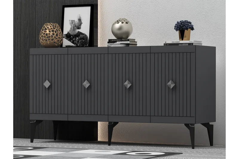 Naruyuki Konsollbord 150 cm - Antracit/Silver - Möbler - Bord & matgrupp - Avlastningsbord & sidobord - Konsolbord & hallbord