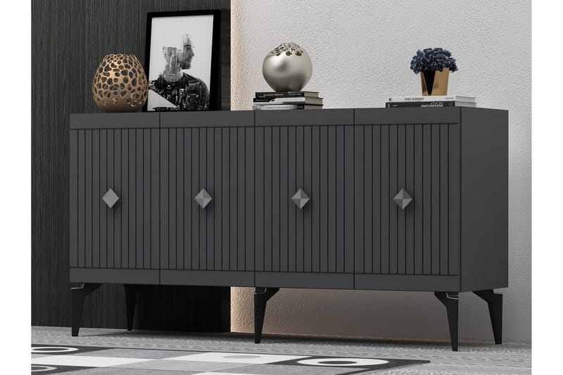 Naruyuki Konsollbord 150 cm - Antracit/Silver - Möbler - Bord & matgrupp - Avlastningsbord & sidobord - Konsolbord & hallbord