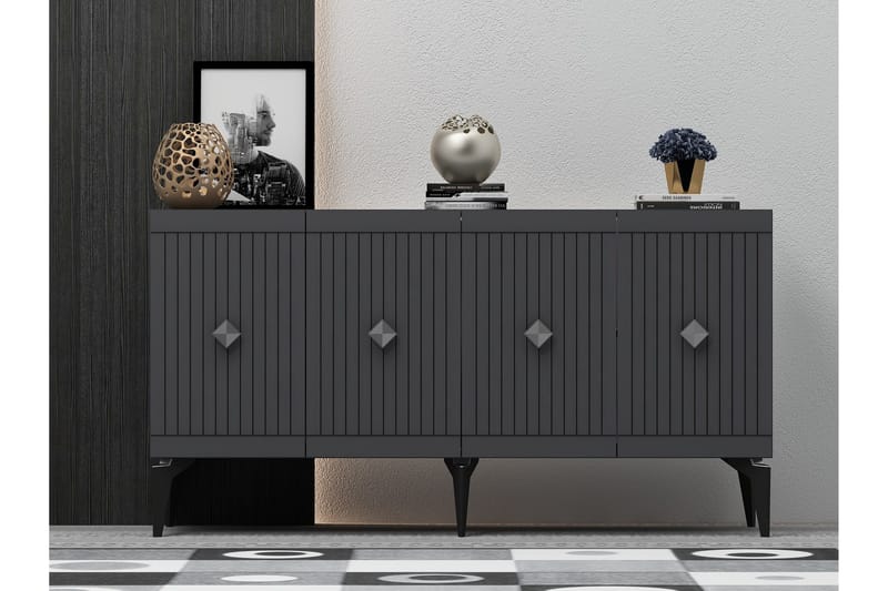 Naruyuki Konsollbord 150 cm - Antracit/Silver - Möbler - Bord & matgrupp - Avlastningsbord & sidobord - Konsolbord & hallbord