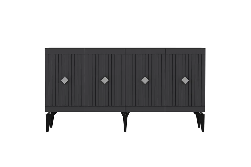 Naruyuki Konsollbord 150 cm - Antracit/Silver - Möbler - Bord & matgrupp - Avlastningsbord & sidobord - Konsolbord & hallbord