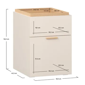 Nattduksbord 4 You Fresh - Sandbeige - Möbler - Bord & matgrupp - Avlastningsbord & sidobord - Sängbord & nattduksbord