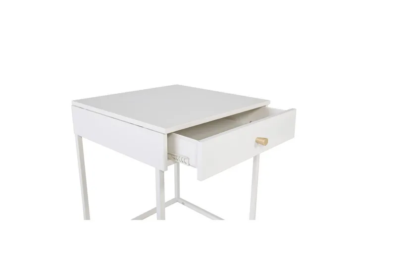 Nattduksbord Bakal - Vit - Möbler - Bord & matgrupp - Avlastningsbord & sidobord - Sängbord & nattduksbord