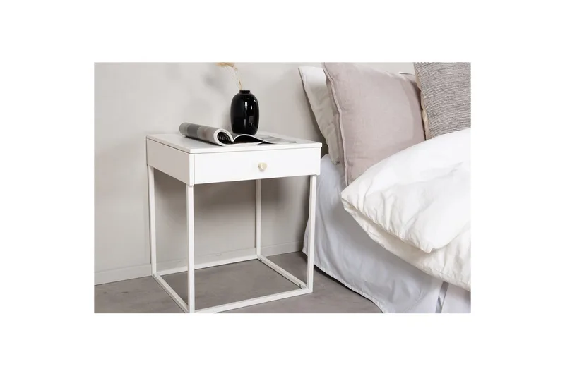 Nattduksbord Bakal - Vit - Möbler - Bord & matgrupp - Avlastningsbord & sidobord - Sängbord & nattduksbord