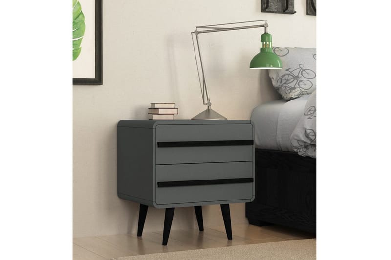 Nattduksbord Chantal Grå - Grå - Möbler - Bord & matgrupp - Avlastningsbord & sidobord - Sängbord & nattduksbord