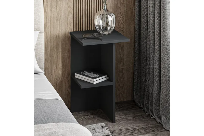 Nattduksbord Gwyneth Antracit - Antracit - Möbler - Bord & matgrupp - Avlastningsbord & sidobord - Sängbord & nattduksbord