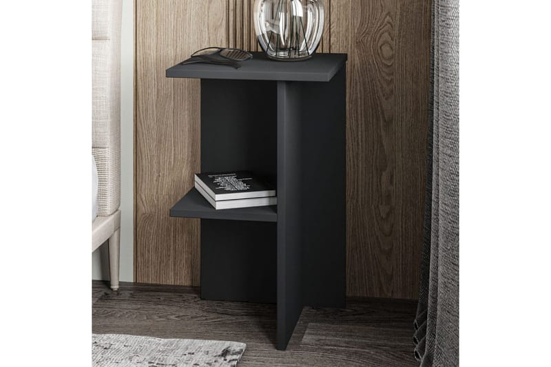 Nattduksbord Gwyneth Antracit - Antracit - Möbler - Bord & matgrupp - Avlastningsbord & sidobord - Sängbord & nattduksbord