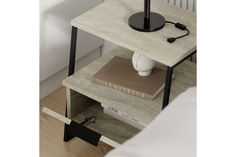 Nattduksbord Kavilash Travertin - Travertin - Möbler - Bord & matgrupp - Avlastningsbord & sidobord - Sängbord & nattduksbord