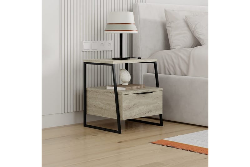 Nattduksbord Kavilash Travertin - Travertin - Möbler - Bord & matgrupp - Avlastningsbord & sidobord - Sängbord & nattduksbord