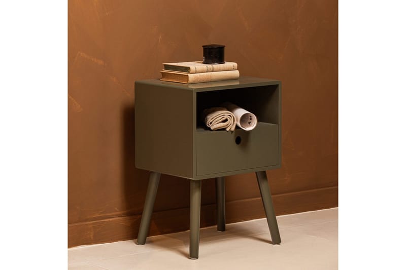 Nattduksbord Ozzy - Varm Grön - Möbler - Bord & matgrupp - Avlastningsbord & sidobord - Sängbord & nattduksbord