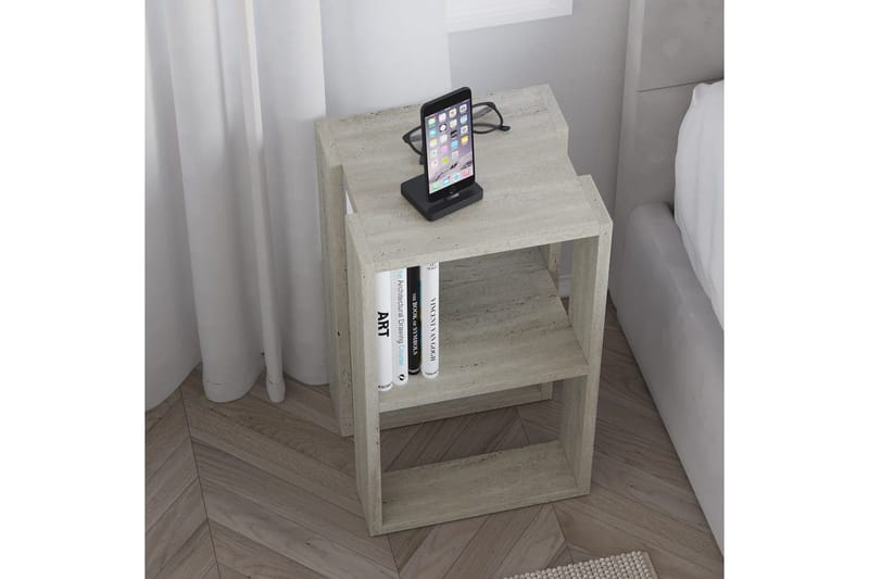 Nattduksbord Quival Travertin - Travertin - Möbler - Bord & matgrupp - Avlastningsbord & sidobord - Sängbord & nattduksbord