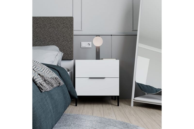 Nattduksbord Serene Vit - Vit - Möbler - Bord & matgrupp - Avlastningsbord & sidobord - Sängbord & nattduksbord