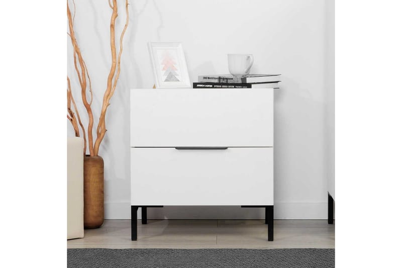Nattduksbord Serene Vit - Vit - Möbler - Bord & matgrupp - Avlastningsbord & sidobord - Sängbord & nattduksbord