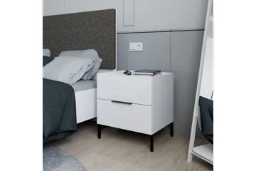 Nattduksbord Serene Vit - Vit - Möbler - Bord & matgrupp - Avlastningsbord & sidobord - Sängbord & nattduksbord