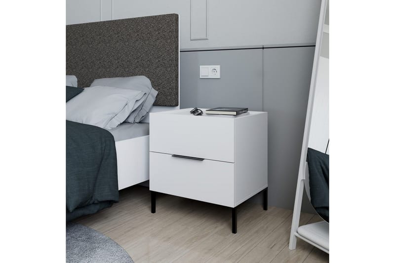 Nattduksbord Serene Vit - Vit - Möbler - Bord & matgrupp - Avlastningsbord & sidobord - Sängbord & nattduksbord