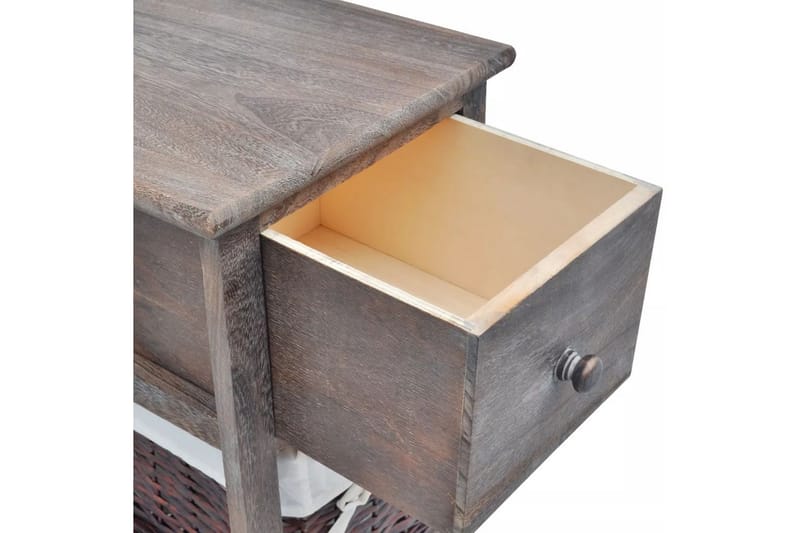 Nattduksbord trä brun - Brun - Sängbord & nattduksbord