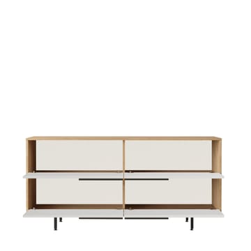 Nilena Konsol 160x74,3x44,5 cm - Ek och vitt - Möbler - Bord & matgrupp - Avlastningsbord & sidobord - Konsolbord & hallbord