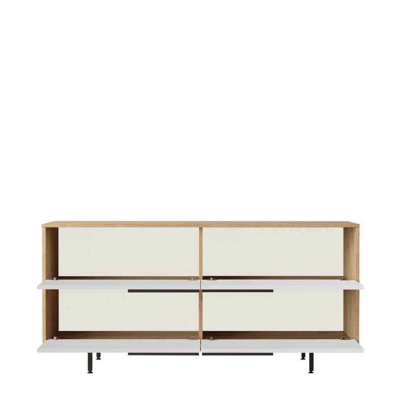 Nilena Konsol 160x74,3x44,5 cm - Ek och vitt - Möbler - Bord & matgrupp - Avlastningsbord & sidobord - Konsolbord & hallbord