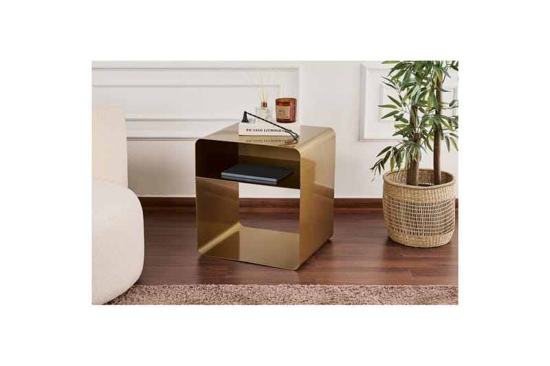 Nivo Sidobord 45 cm - Guld - Möbler - Bord & matgrupp - Avlastningsbord & sidobord - Lampbord & sidobord