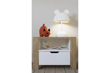 Nordhs Sängbord 60 cm - Ljusbrun/Vit - Möbler - Bord & matgrupp - Avlastningsbord & sidobord - Sängbord & nattduksbord