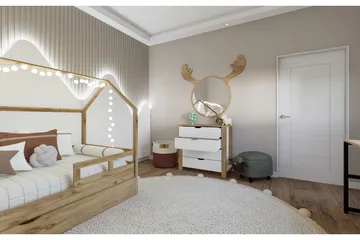 Nordhs Sängbord 60 cm - Ljusbrun/Vit - Möbler - Bord & matgrupp - Avlastningsbord & sidobord - Sängbord & nattduksbord