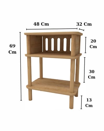 Numira Sidobord 48 cm - Ek - Möbler - Bord & matgrupp - Avlastningsbord & sidobord - Brickbord & småbord