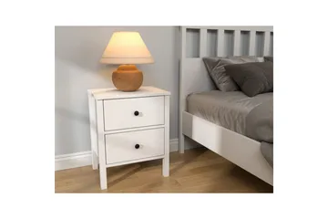 Odelis Sängbord 50 cm - Natur/Vit - Möbler - Bord & matgrupp - Avlastningsbord & sidobord - Sängbord & nattduksbord