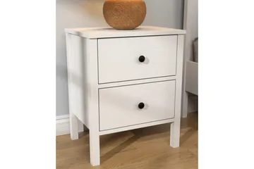 Odelis Sängbord 50 cm - Natur/Vit - Möbler - Bord & matgrupp - Avlastningsbord & sidobord - Sängbord & nattduksbord